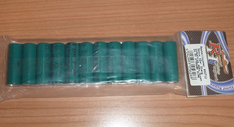SANYO FDK 14,4V /2700 mAh Staaf 12cellen NIMH , 935312