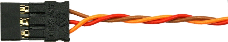 Servo aansluitkabel Gedrilt GR 30cm 3x0,08mm2  nr 58108