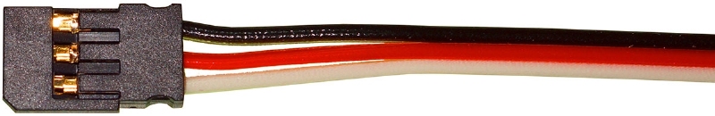 Servo aansluitkabel plat Futaba 30cm 3x0,14mm2 gold 58112