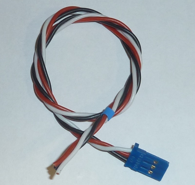 Servo aansluitkabel SILICON Gedrilt Futaba 30cm 0,35mm2