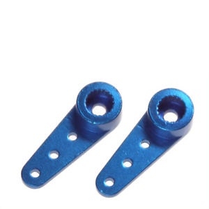 Servo arm 2x ALU blauw Hype micro servo IQ-100, 080-66001