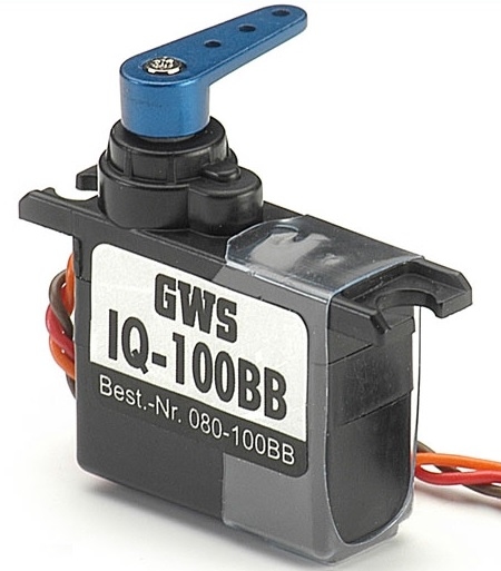 Servo arm 2x ALU blauw Hype micro servo IQ-100, 080-66001