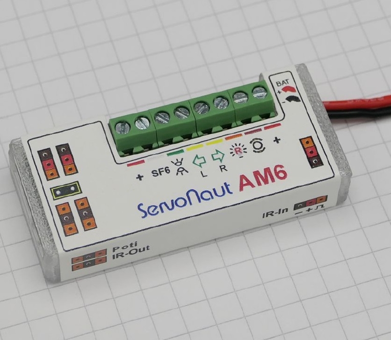ServoNaut AM6 Trailer aanhanger licht-servo modul