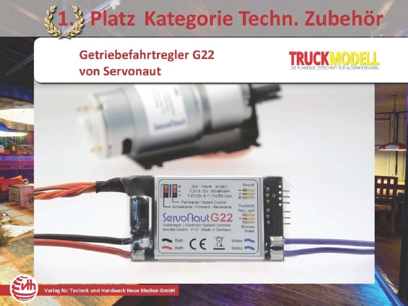 Servonaut G22 snelheidsregelaar TRUCK  7,2-12V 2-3S