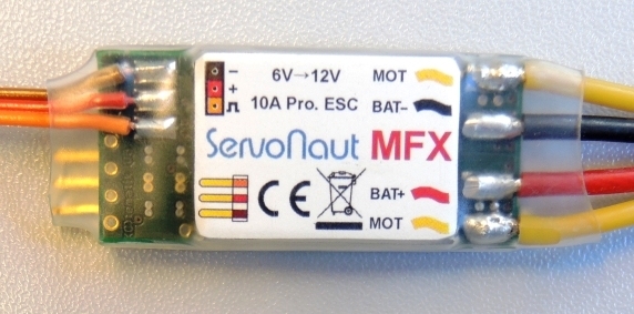 ServoNaut MFX regelaar Universeel 10A 6-12V of 2-3S LiPo