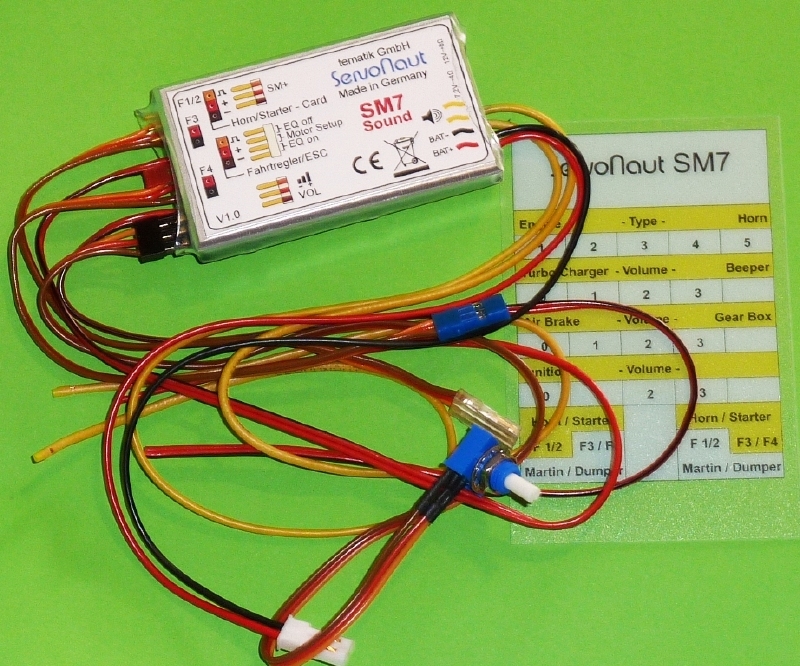 Servonaut SM7 Soundmodul programmeerbaar m CARD!