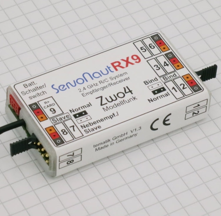 Servonaut Zwo4 RX9 ontvanger 2,4Ghz