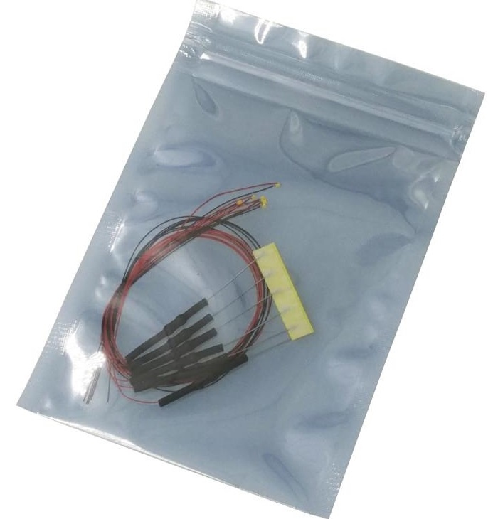SMD-LED WIT 0402 (1x0,5mm) met bedrading 8-12V 5x