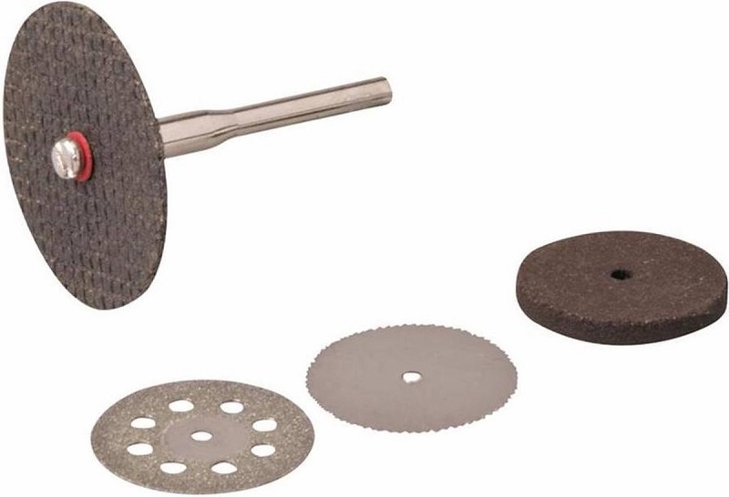 Snij- en slijpschijven set 22, 32 mm diam 5 delig