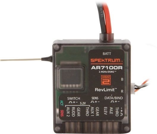 Spektrum AR7100 ontvanger DSM2  7ch 2,4GHz SPMAR7100