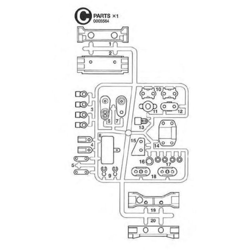 Tamiya 0005564  Scania C Parts truck 56318