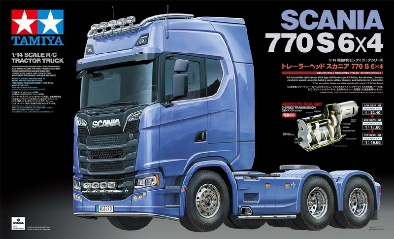 TAMIYA 56368 Scania Next Gen S770 V8 6x4 truck 1/14