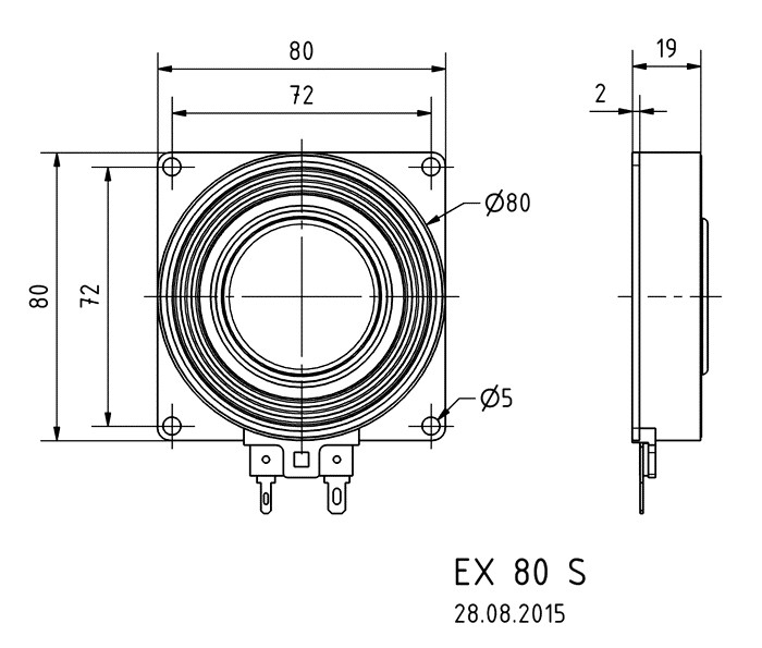 Visaton 4541 EX 80S Full-Range 8 Ohm-50W 8cm