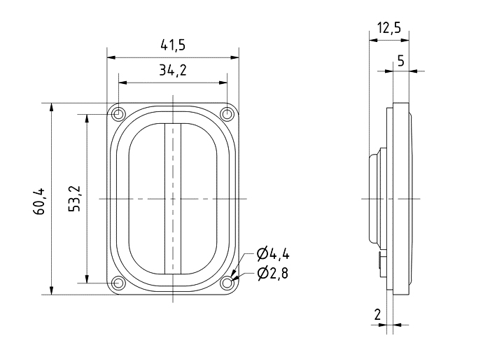 Visaton 8036 Fullrange Speaker SC 4.6 FL 8Ohm 5W