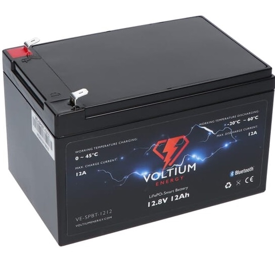VOLTIUM ENERGY LIFEPO4 ACCU 12,8V - 12AH BLUETOOTH
