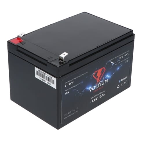 VOLTIUM ENERGY LIFEPO4 ACCU 12,8V - 12AH BLUETOOTH