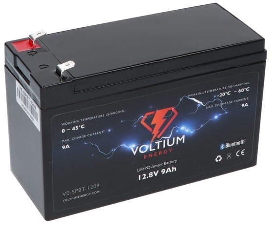 VOLTIUM ENERGY LIFEPO4 ACCU 12,8V - 9AH BLUETOOTH