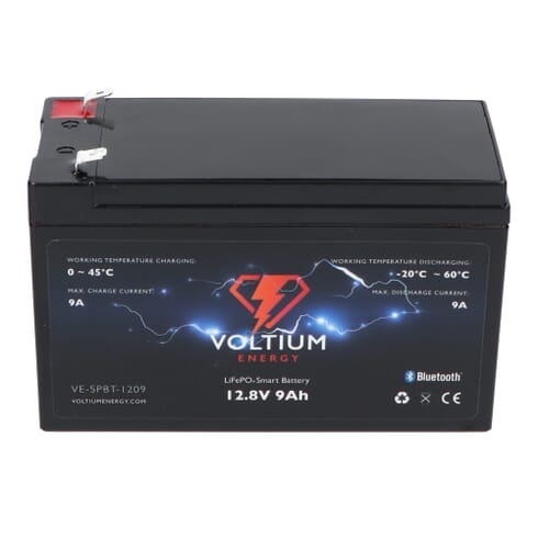 VOLTIUM ENERGY LIFEPO4 ACCU 12,8V - 9AH BLUETOOTH