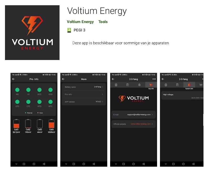 VOLTIUM ENERGY LIFEPO4 ACCU 12,8V - 9AH BLUETOOTH