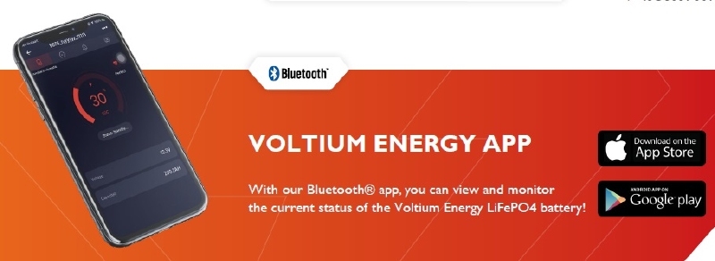 VOLTIUM ENERGY LIFEPO4 ACCU 12,8V - 9AH BLUETOOTH