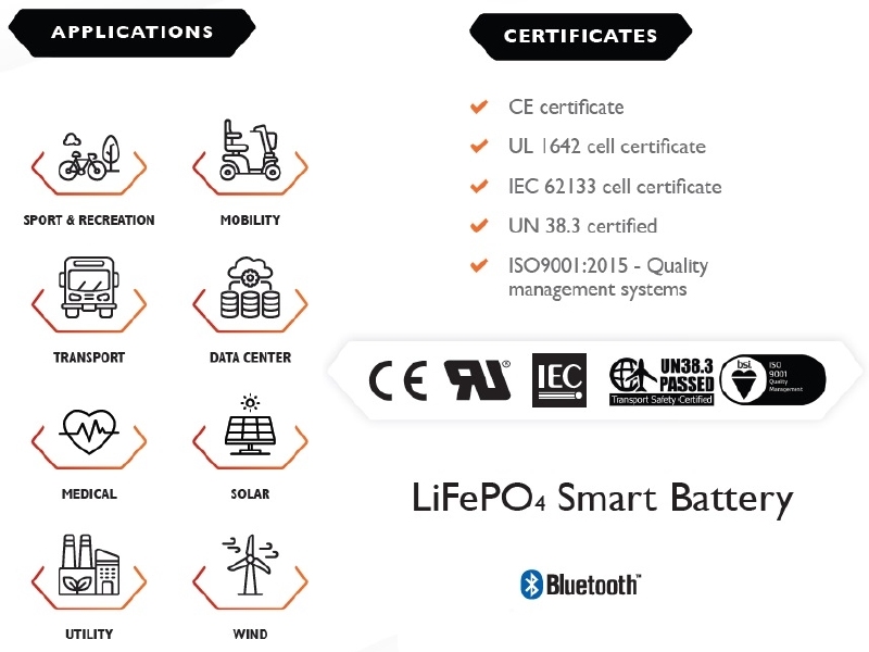 VOLTIUM ENERGY LIFEPO4 ACCU 12,8V - 9AH BLUETOOTH