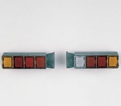 WEDICO 25750 Glaasje 4K achterlicht rechthoek ORANGE p/s