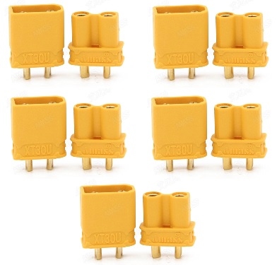 XT30 Connectors 5x Paar M+F
