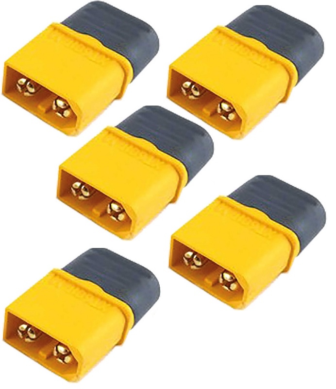 XT60  Male Bullet Plugs w Sheath Housing 5 stuks 40052