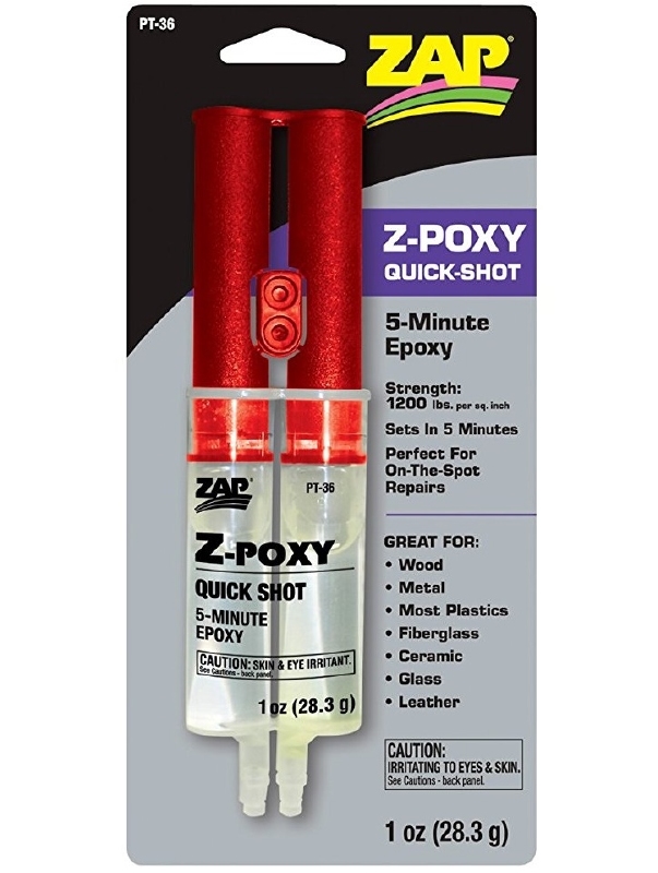 ZAP PT36 Quick Shot Epoxy 5 minuten 24 ml dual spuit