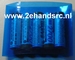 Krimpkous PVC Accupack 2:1  95mm plat rond 60mm blauw 0,2M