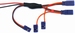 Powerkabel 2 servo's Futaba Y-Blok silicon 0,5mm 59289