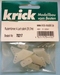 Krick Ruderhörner Nylon 4 gats 22mm Sterk 2Li-2Re nr. 70217 Envelop