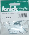Krick Ruderhörner Nylon 5 gats 30mm VE5st  nr. 70213