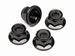 HPI FLANGED LOCK NUT M5 (CLOCKWISE/BLACK/4PCS) Z682