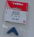 Robbe Alu-Servohebel 1-Arm 28mm M0,3  blauw 1-8516