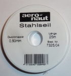 Aeronaut 7325/04 DIAMANTLITZE 19x0,1RVS wire diam 0,5mm 25M