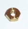 MOER M1,2 MESSING zeskant Sw 3mm VE 1 stuks