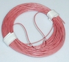 PVC Litze 1-aderig zeer dun-soepel 0,055mm2 rose 10M 51426