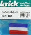 Krick 63461 Vlag nederland 25x38mm 2 stuks