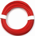 PVC Litze 1-aderig dun-soepel 0,14mm2  ROOD 10M nr.51410