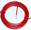 Draad massief 1 aderig 0,5mm ROOD 10 meter rol 50510