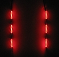 Pistenking Backfire kort rood 3x5 led zijwaarts 6-12V