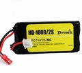 D-Power HD-1000 2S Lipo (7,4V) 30C - mit BEC Stecker
