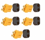 XT60 Female Bullet Plugs w Sheath Housing 5 stuks 40046