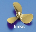 Rivabo Krick Ms-Propeller LINKS 3-Bl. 130mm, M5 nr. 535-130 Pakket