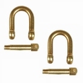 Krick 65461 Schakel D-sluiting messing M1 7x4mm 2 stuks