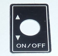 Robbe Futaba Label ALU Switch ON/OFF 1x 98-0197