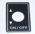 Robbe Futaba Label ALU Switch ON/OFF 1x  98-0197