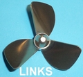 Rivabo TUNNEL-Propeller LINKS 3-Bl. 50mm, M4 nr. 534-50T Envelop