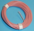 PVC Litze 1-aderig dun-soepel 0,14mm2  Rose 10M nr.51416
